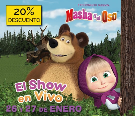 Masha y el oso, el show en vivo