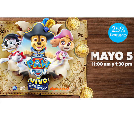 Paw Patrol en Busca del Tesoro - Interlomas